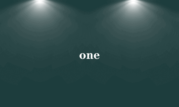 one