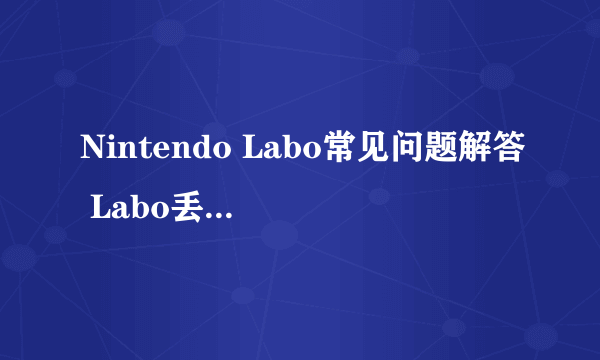 Nintendo Labo常见问题解答 Labo丢了怎么办