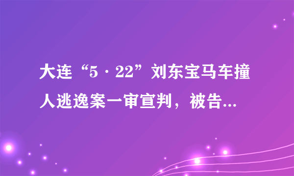 大连“5·22”刘东宝马车撞人逃逸案一审宣判，被告人被判死刑，民事赔偿情况如何？如上诉改判几率大吗？