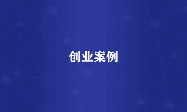 创业案例