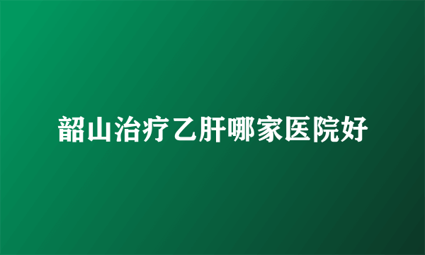 韶山治疗乙肝哪家医院好