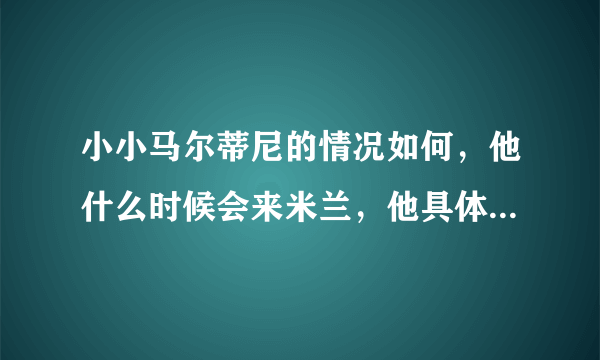 小小马尔蒂尼的情况如何，他什么时候会来米兰，他具体踢什么位置