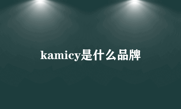 kamicy是什么品牌