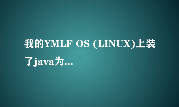 我的YMLF OS (LINUX)上装了java为何运行不了eclipse 还提示没有java虚拟机 ?