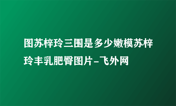 图苏梓玲三围是多少嫩模苏梓玲丰乳肥臀图片-飞外网