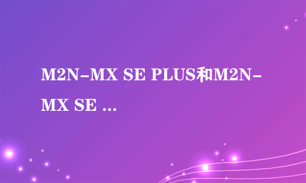 M2N-MX SE PLUS和M2N-MX SE 有什么区别