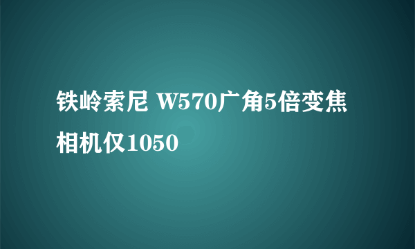 铁岭索尼 W570广角5倍变焦相机仅1050