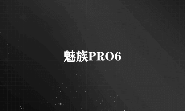 魅族PRO6