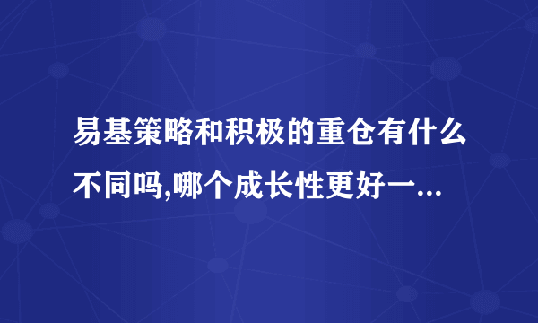 易基策略和积极的重仓有什么不同吗,哪个成长性更好一点,请指点