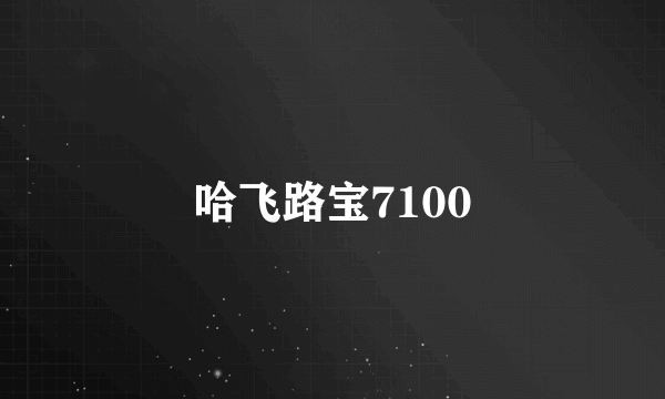 哈飞路宝7100