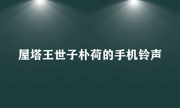 屋塔王世子朴荷的手机铃声