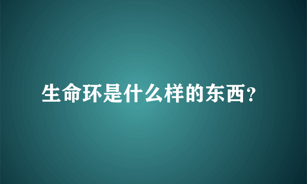 生命环是什么样的东西？