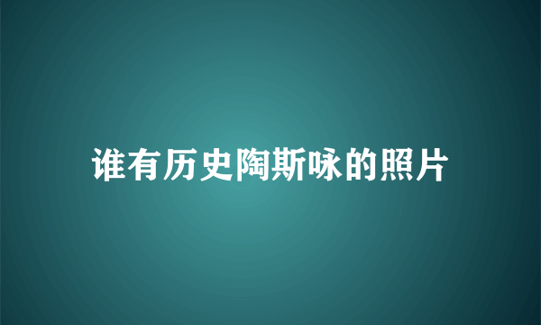 谁有历史陶斯咏的照片