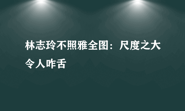 林志玲不照雅全图：尺度之大令人咋舌