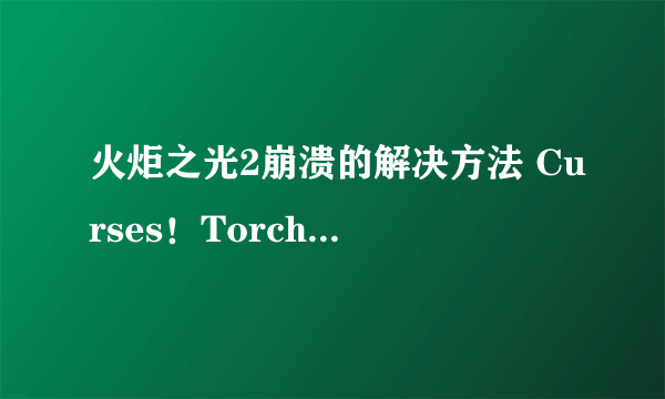 火炬之光2崩溃的解决方法 Curses！Torchlight II has crashed！-飞外网