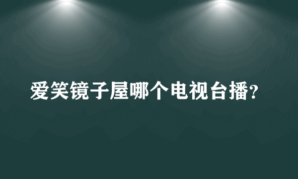 爱笑镜子屋哪个电视台播？