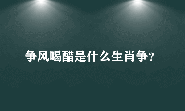 争风喝醋是什么生肖争？