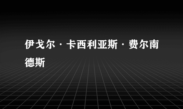 伊戈尔·卡西利亚斯·费尔南德斯