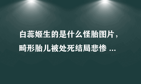 白蕊姬生的是什么怪胎图片，畸形胎儿被处死结局悲惨 -飞外网