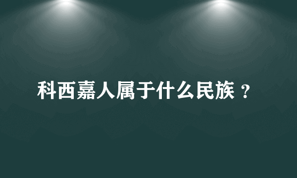 科西嘉人属于什么民族 ？