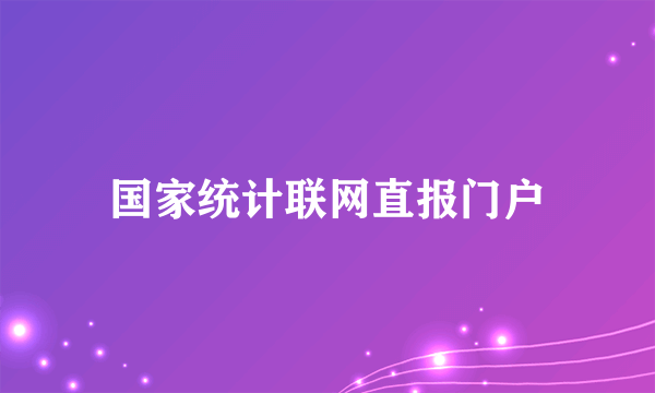 国家统计联网直报门户