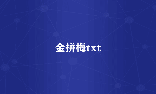 金拼梅txt