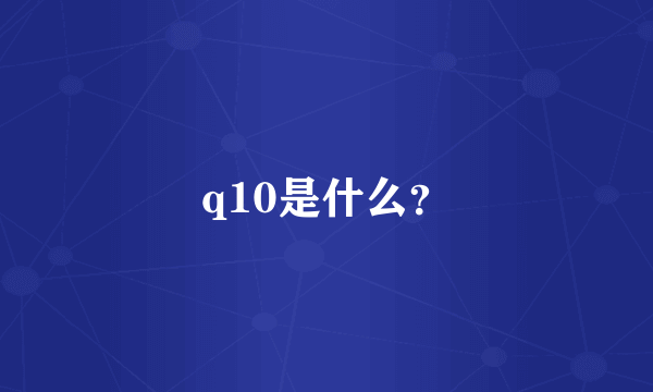 q10是什么？