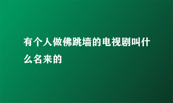 有个人做佛跳墙的电视剧叫什么名来的