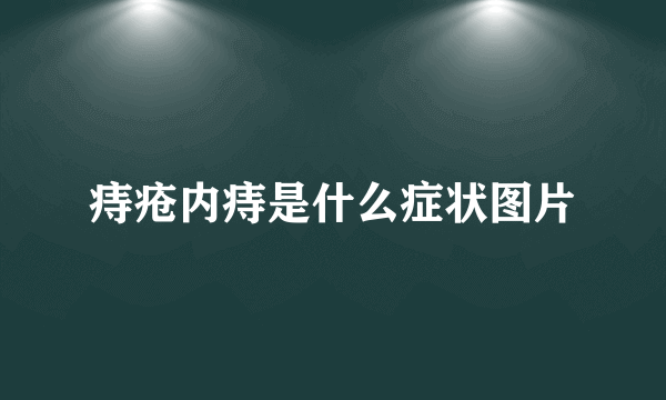 痔疮内痔是什么症状图片