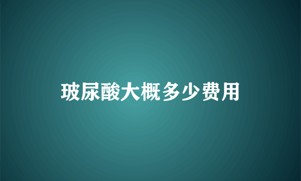 玻尿酸大概多少费用